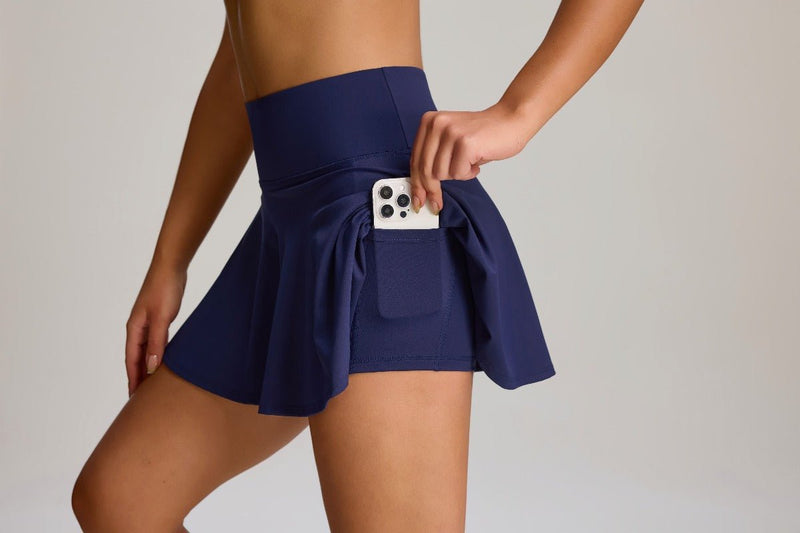 High Waist Tennis Skirt UPF 50+-zoom-