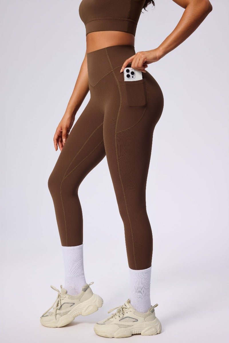 High Rise Yoga Pants with Pockets-zoom-12