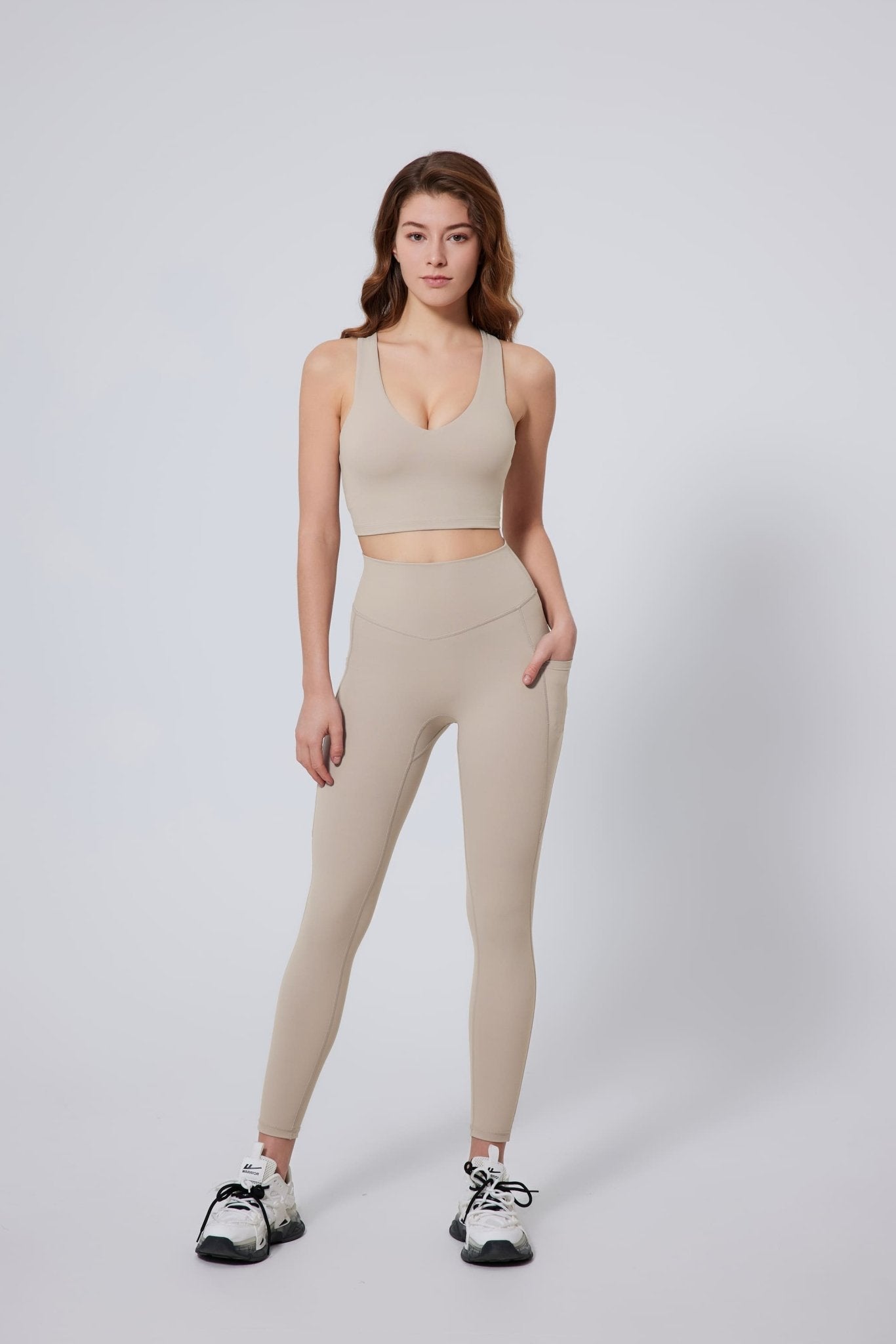 High Waist Peach Hip Leggings-zoom-7