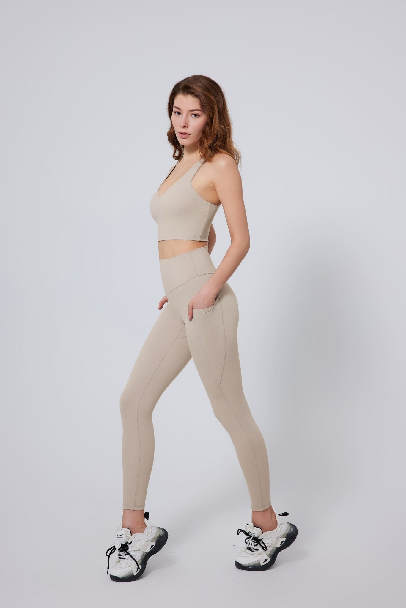 High Waist Peach Hip Leggings-10