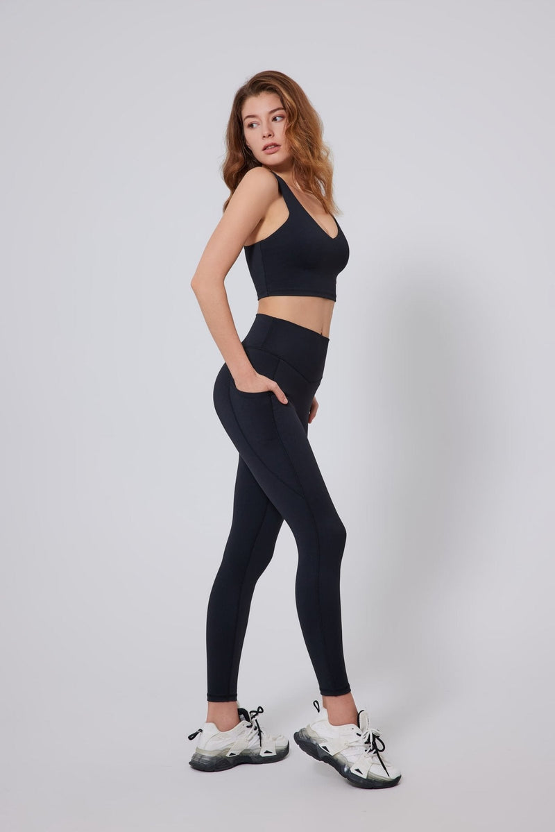 High Waist Peach Hip Leggings-zoom-