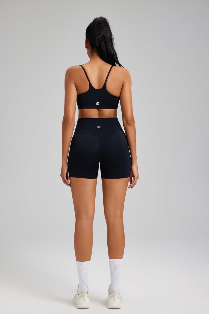 High Waist Pocket Yoga Shorts-10