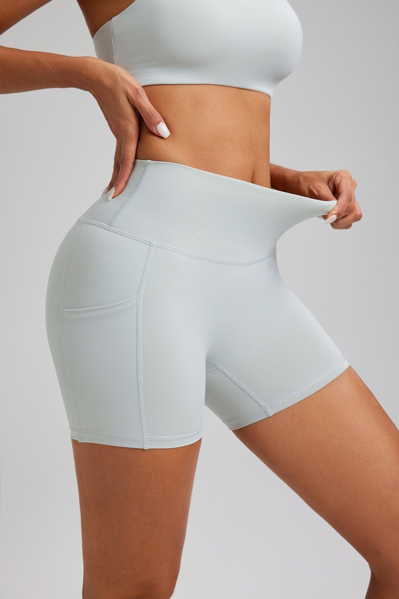 High Waist Pocket Yoga Shorts-zoom-3