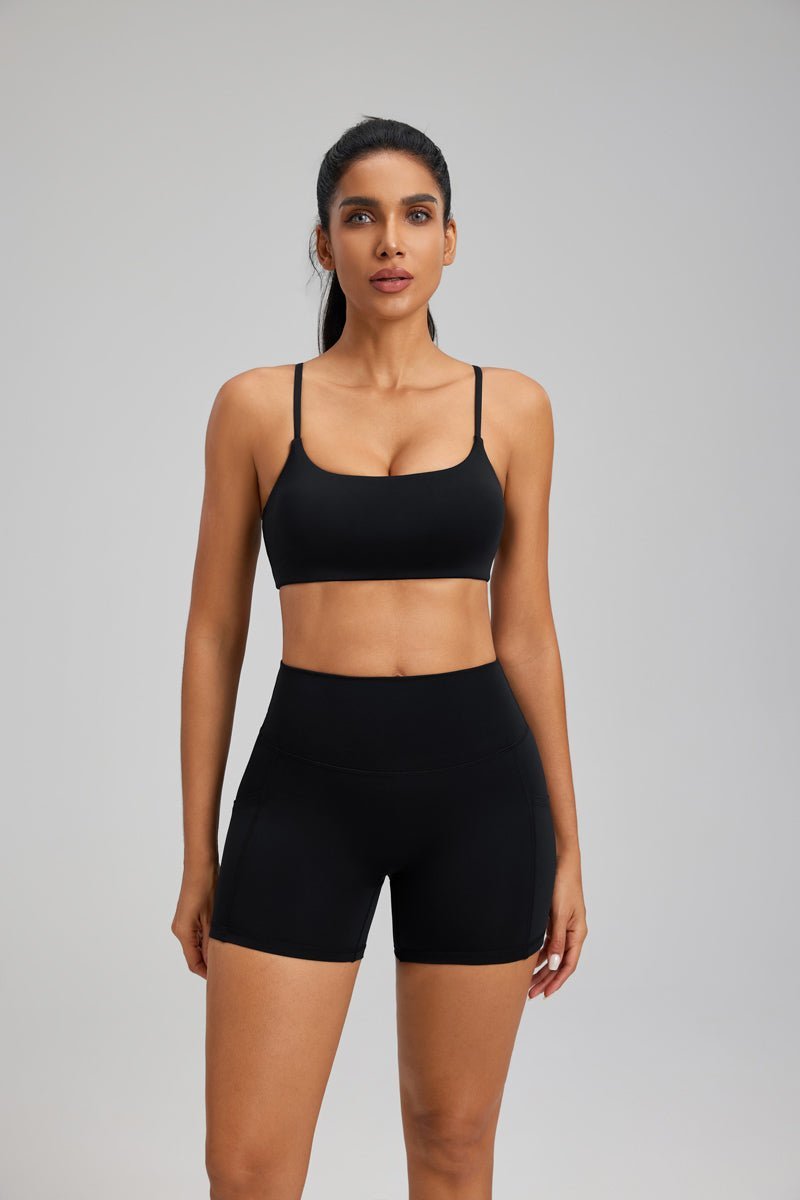 High Waist Pocket Yoga Shorts-zoom-9