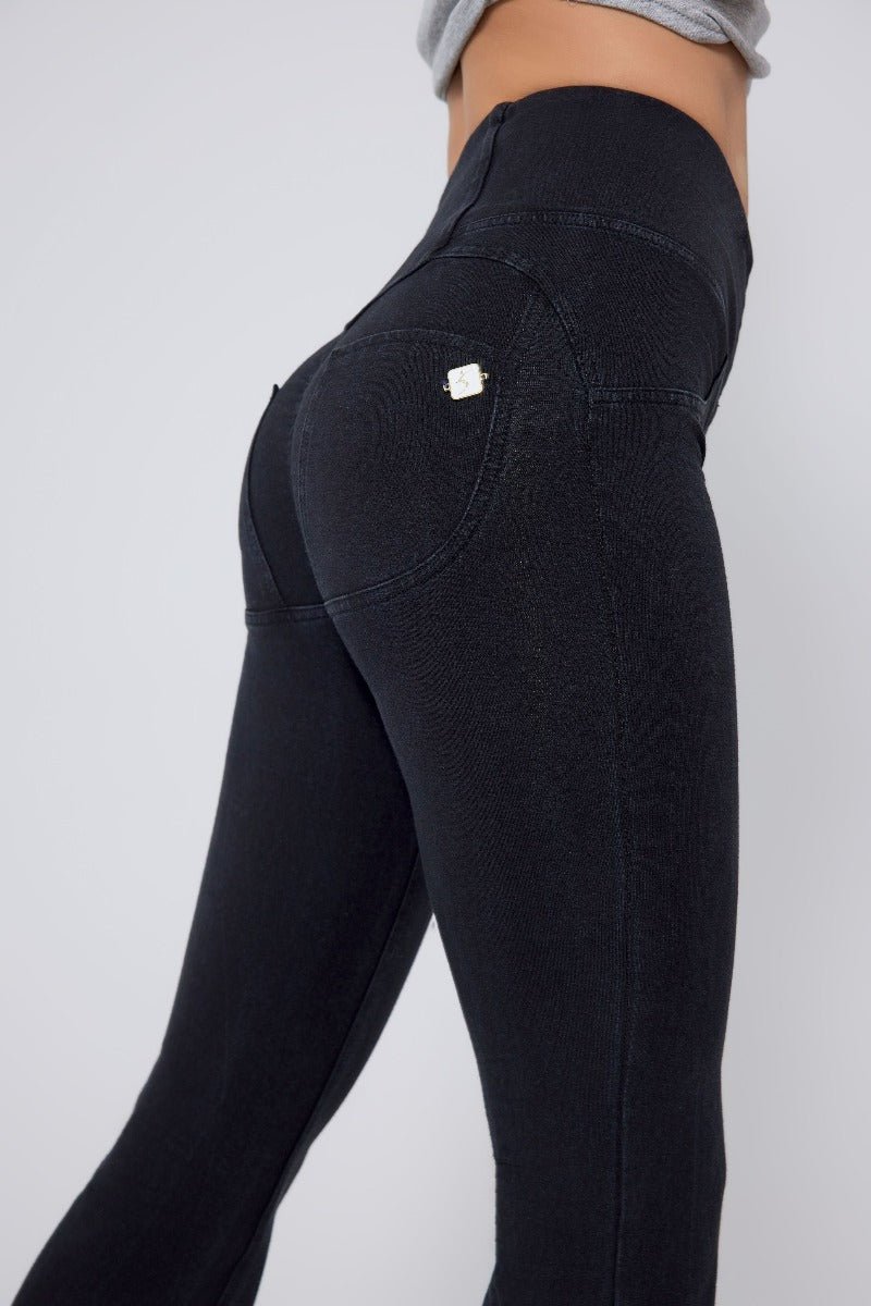 High Waist Straight Flare Jeans-zoom-