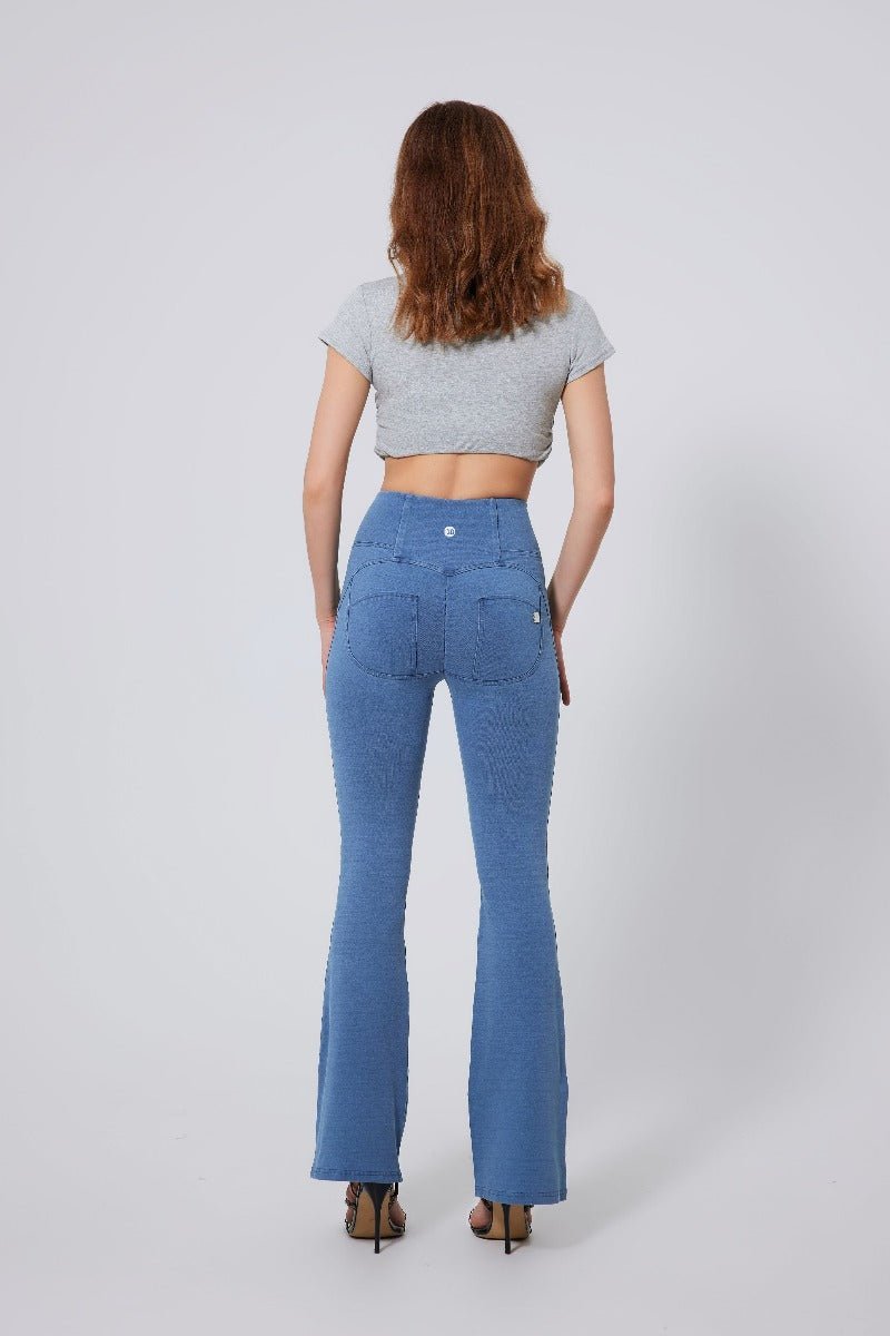 High Waist Straight Flare Jeans-zoom-3