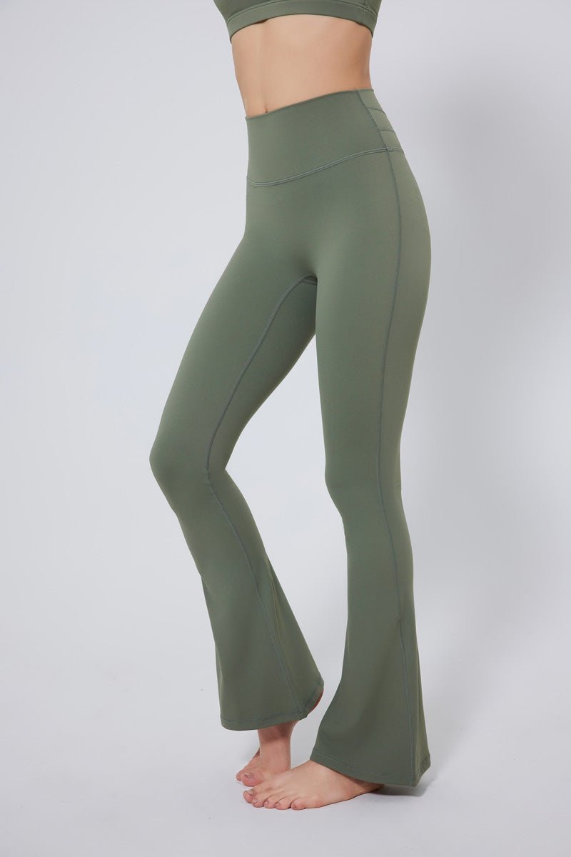 High Waisted Bootcut Yoga Leggings-zoom-5