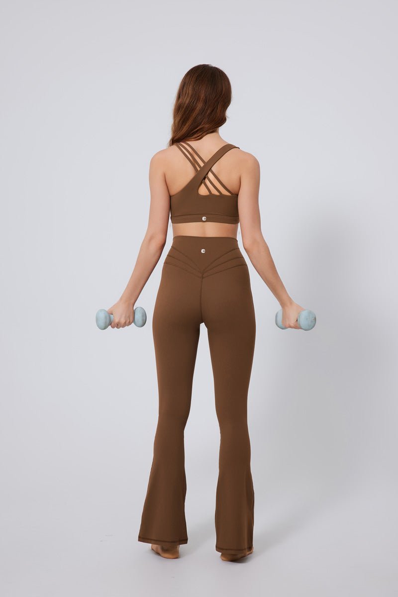 High Waisted Bootcut Yoga Leggings-zoom-
