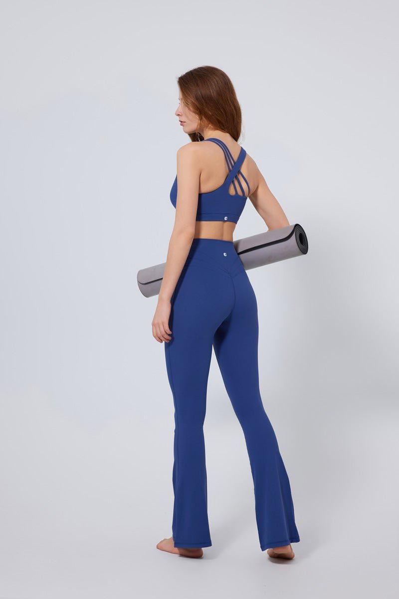 High Waisted Bootcut Yoga Leggings-zoom-