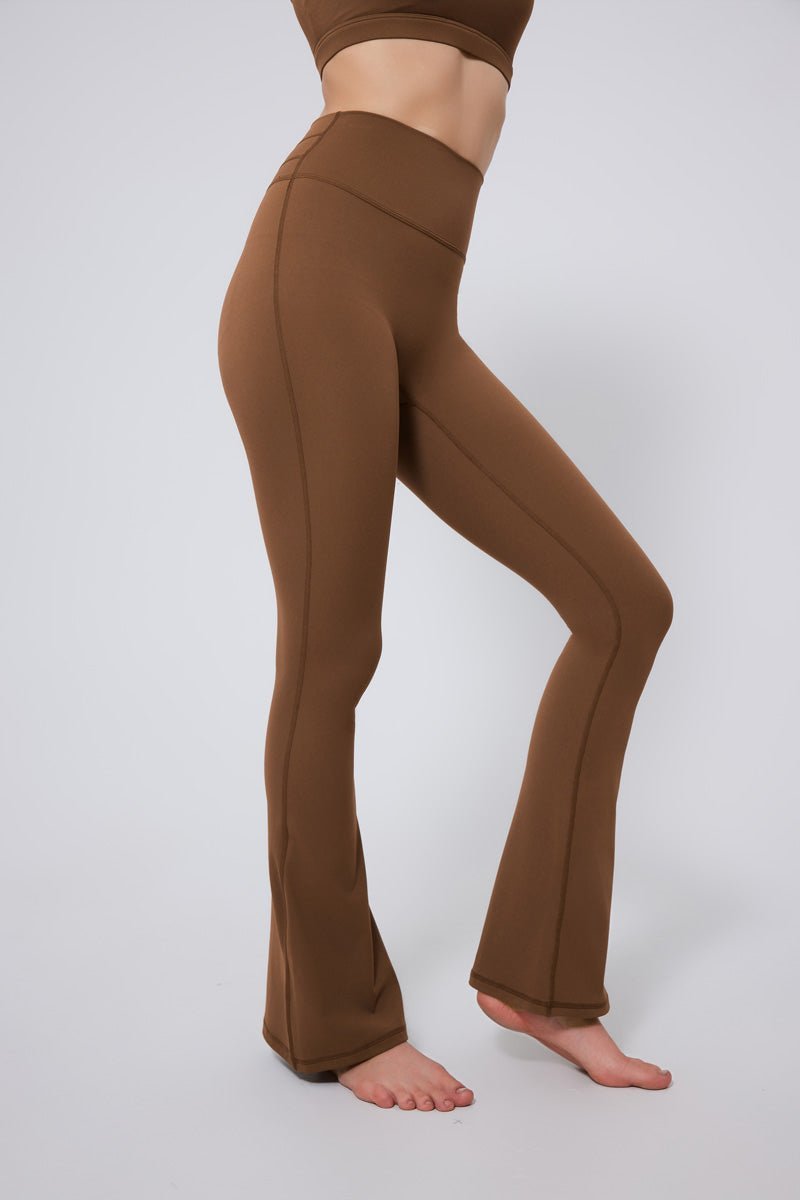 High Waisted Bootcut Yoga Leggings-4
