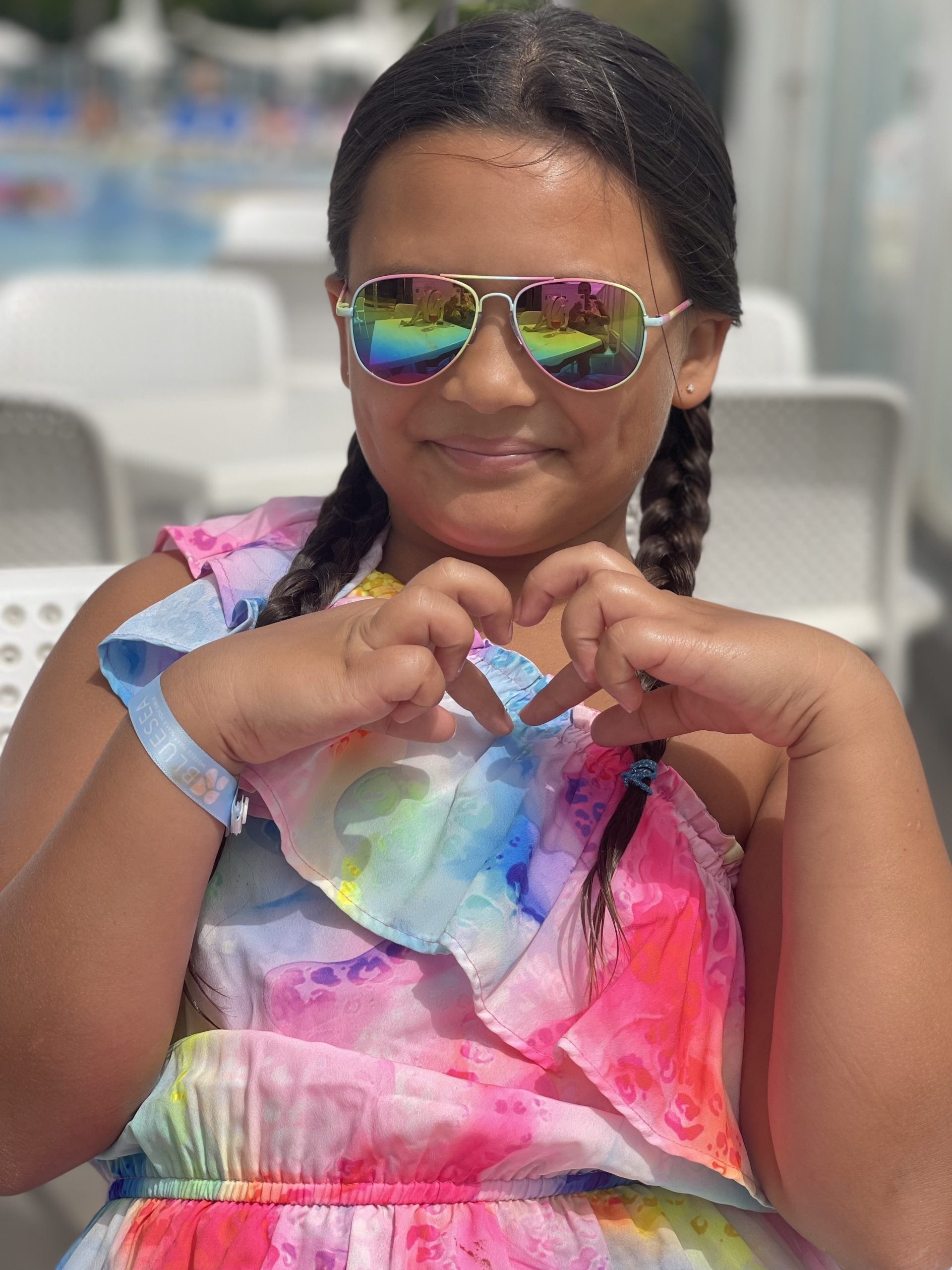 Kids Pastel Style Rainbow Sunglasses by Foster Grant