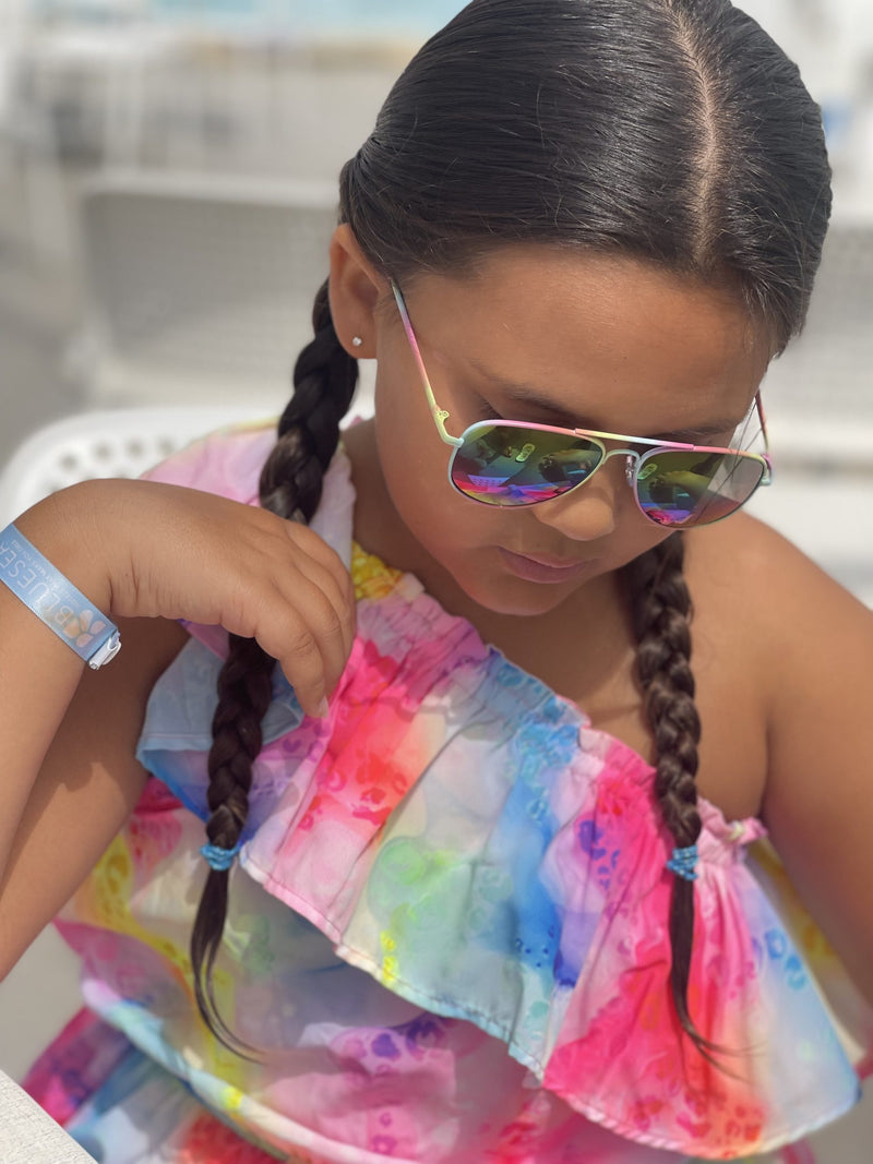 Kids Pastel Style Rainbow Sunglasses by Foster Grant-zoom-