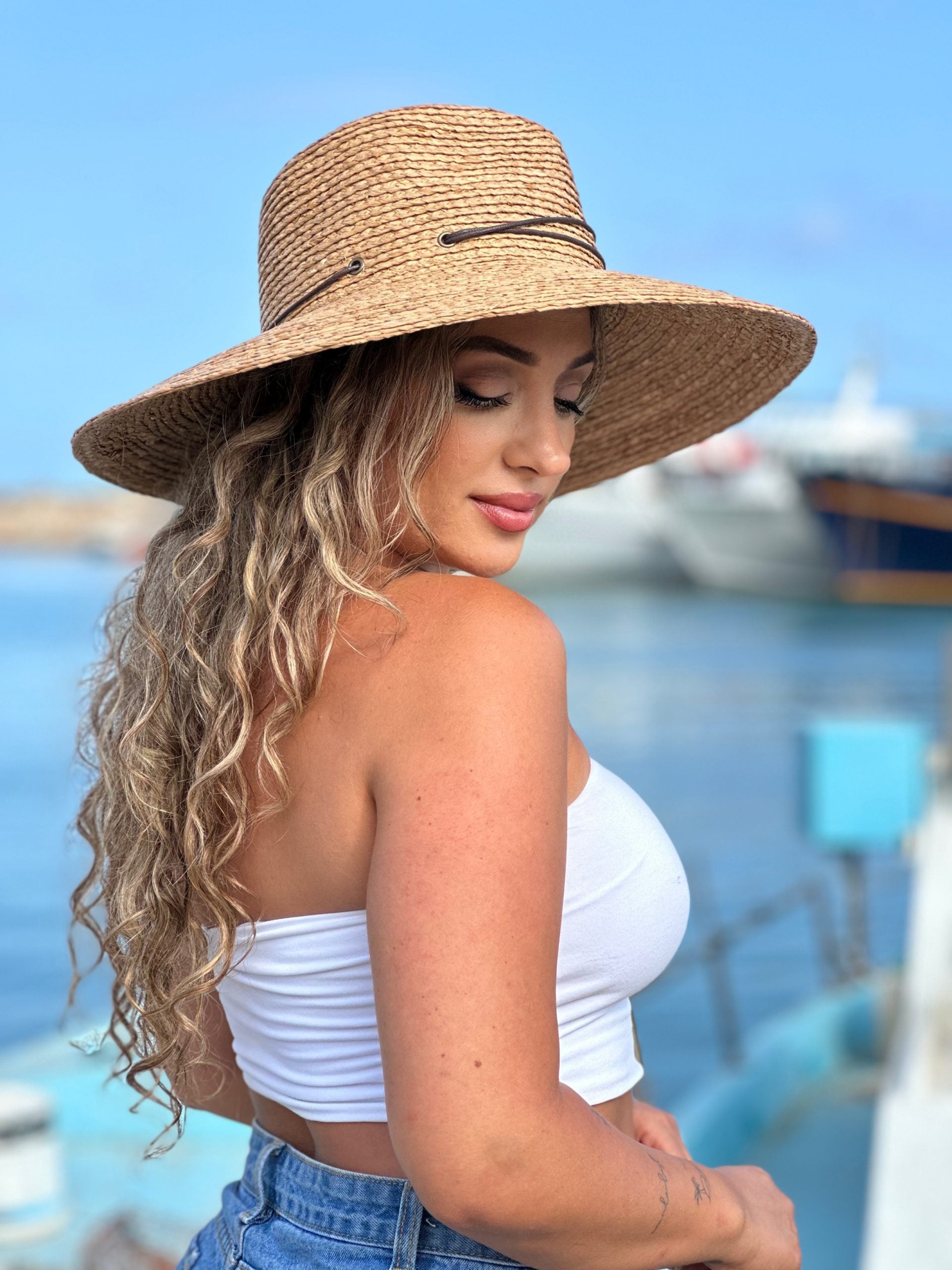 Nosara UV Protective Wide Brim Sun Hat - UPF 50+-zoom-1