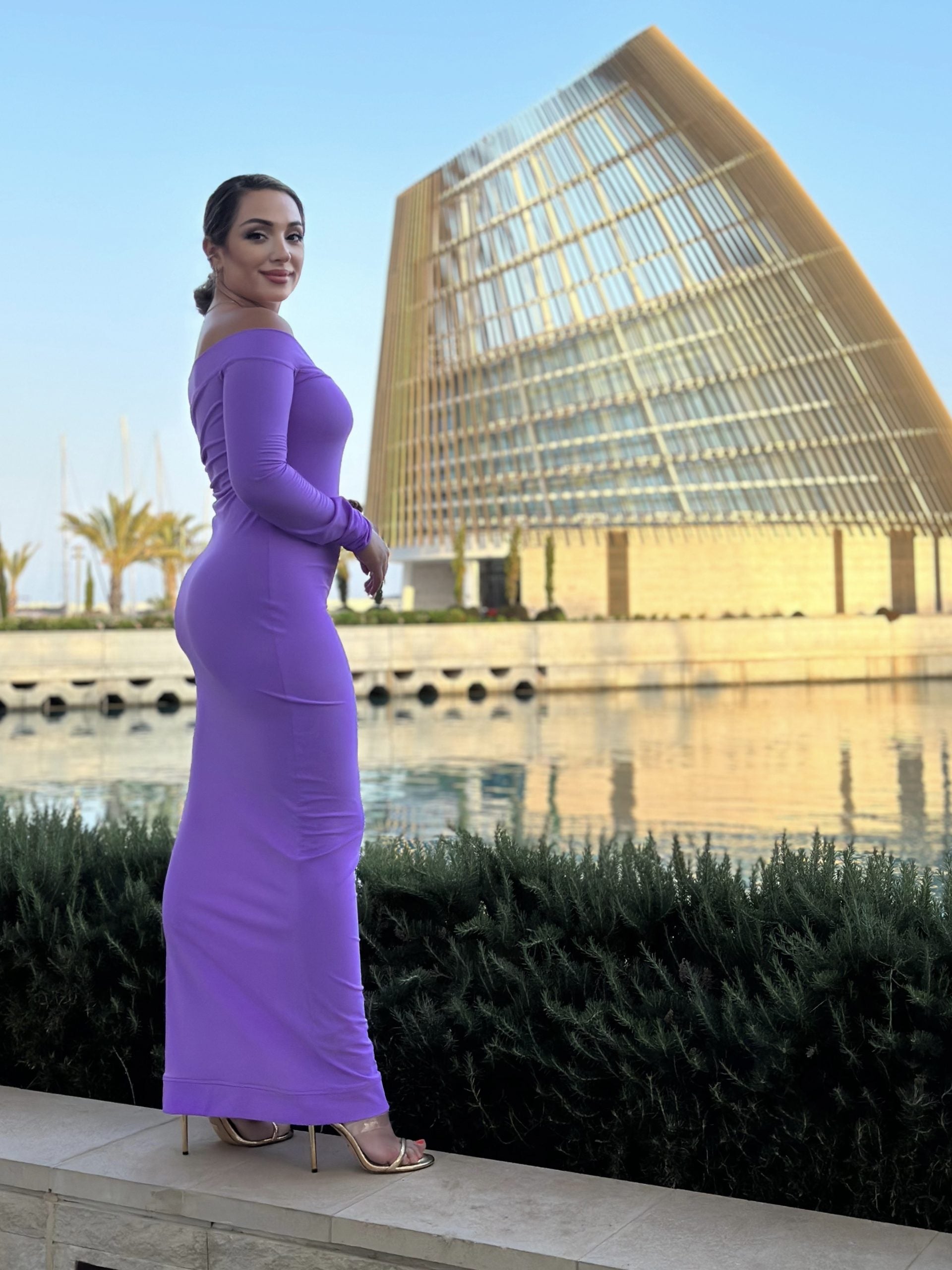 SunSibility Wide Band Off The Shoulder Dress, Long - UPF 50+-zoom-8