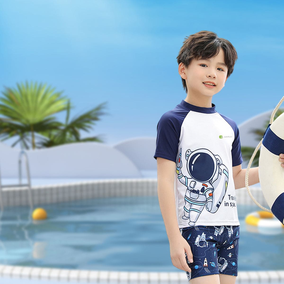 Kids UPF 50+ Holiday Swimwear-zoom-1