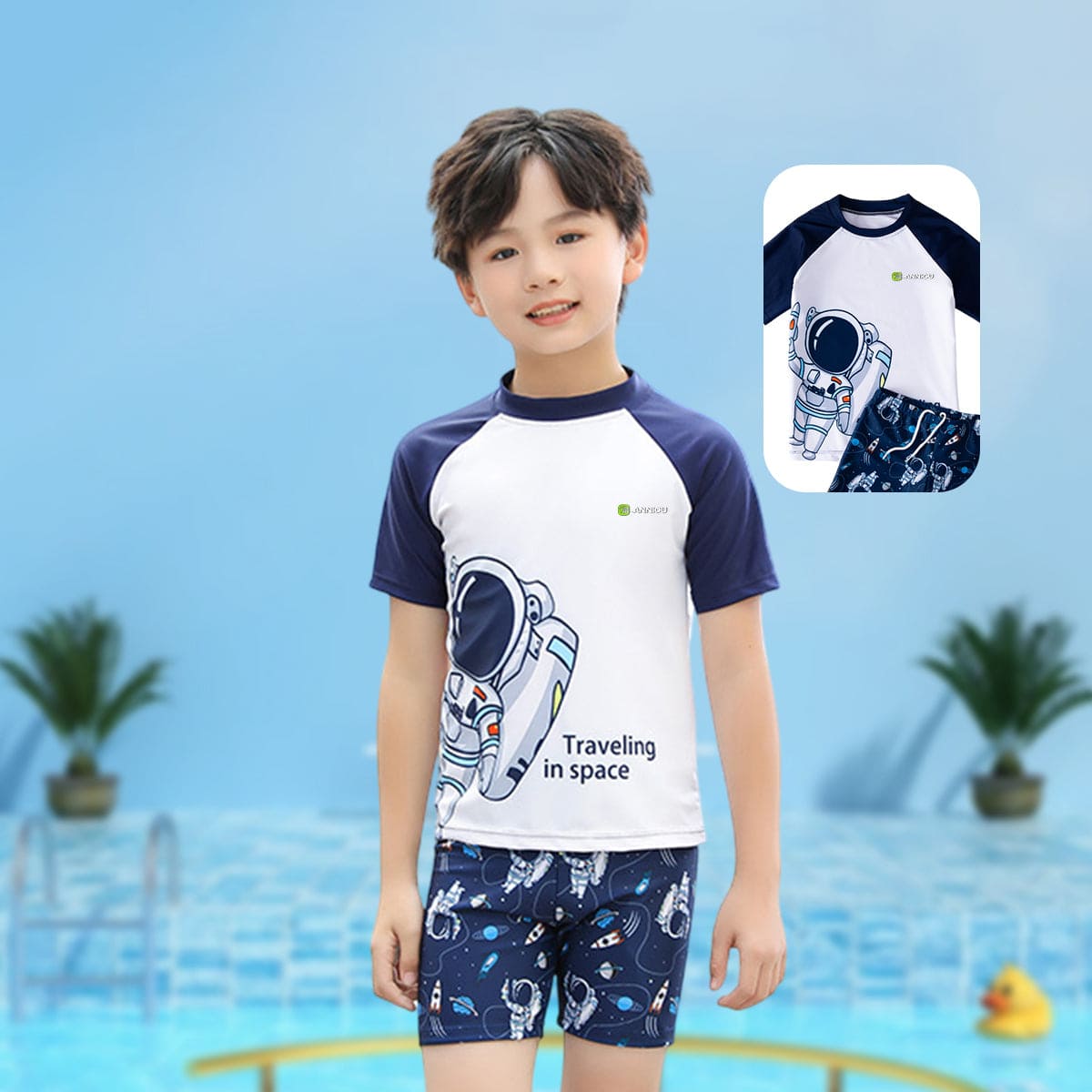 Kids UPF 50+ Holiday Swimwear-3