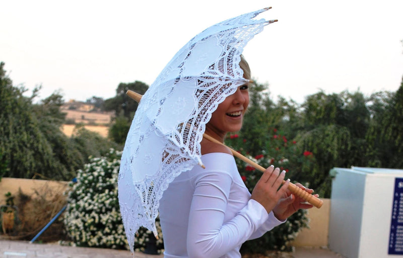 Lace Parasols Adult - Non SPF Rated & Lined Lace Parasols-zoom-