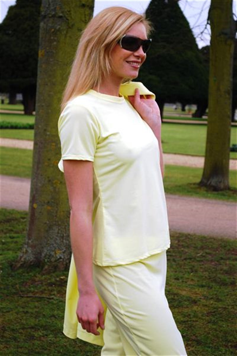 Ready to Dispatch - Ladies Fitted T - Shirt Bianco White Size 20 - UPF 50+-1