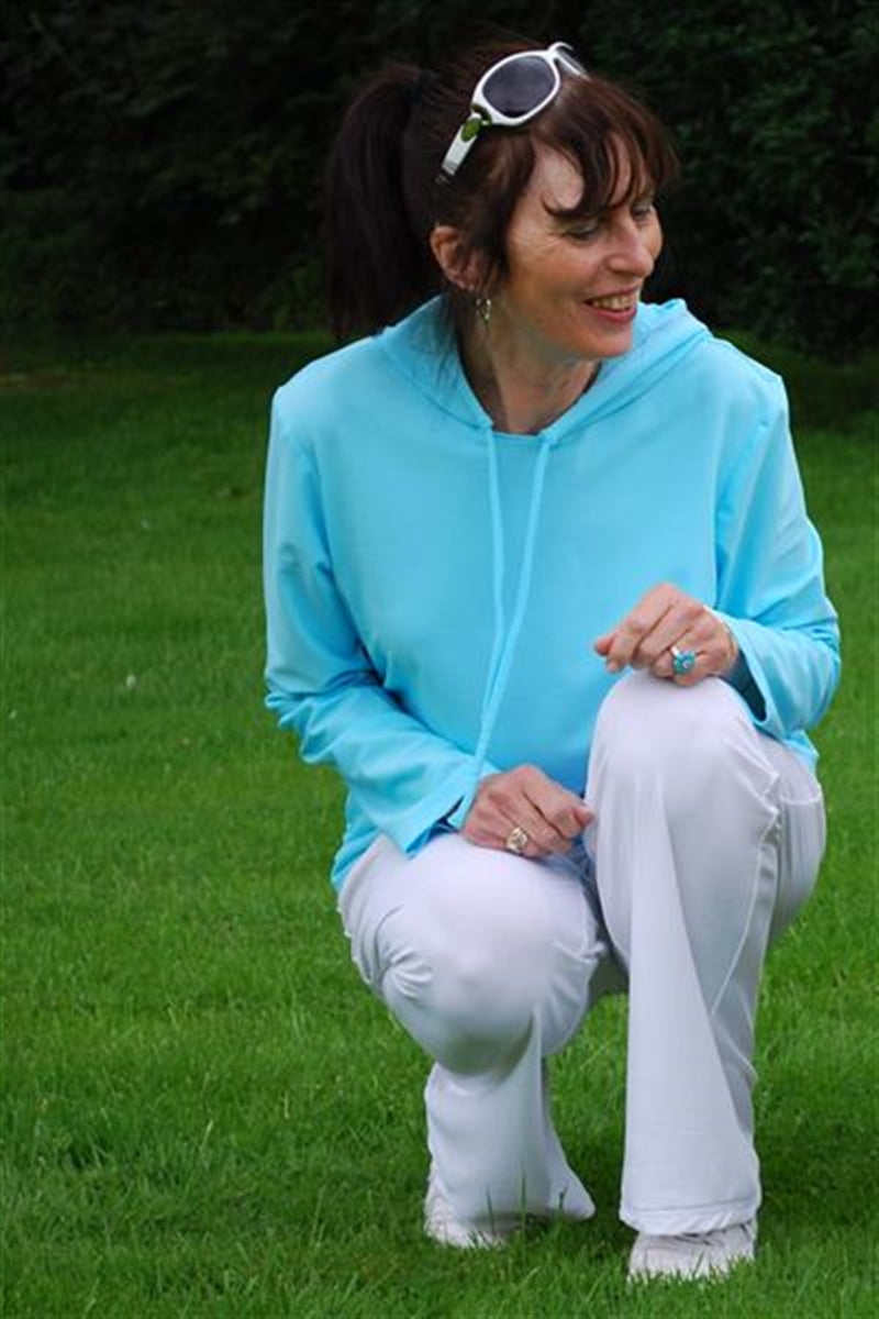 Ready to Dispatch - Hooded Top Dalia Bright Lavender Size 20 - UPF 50+-4