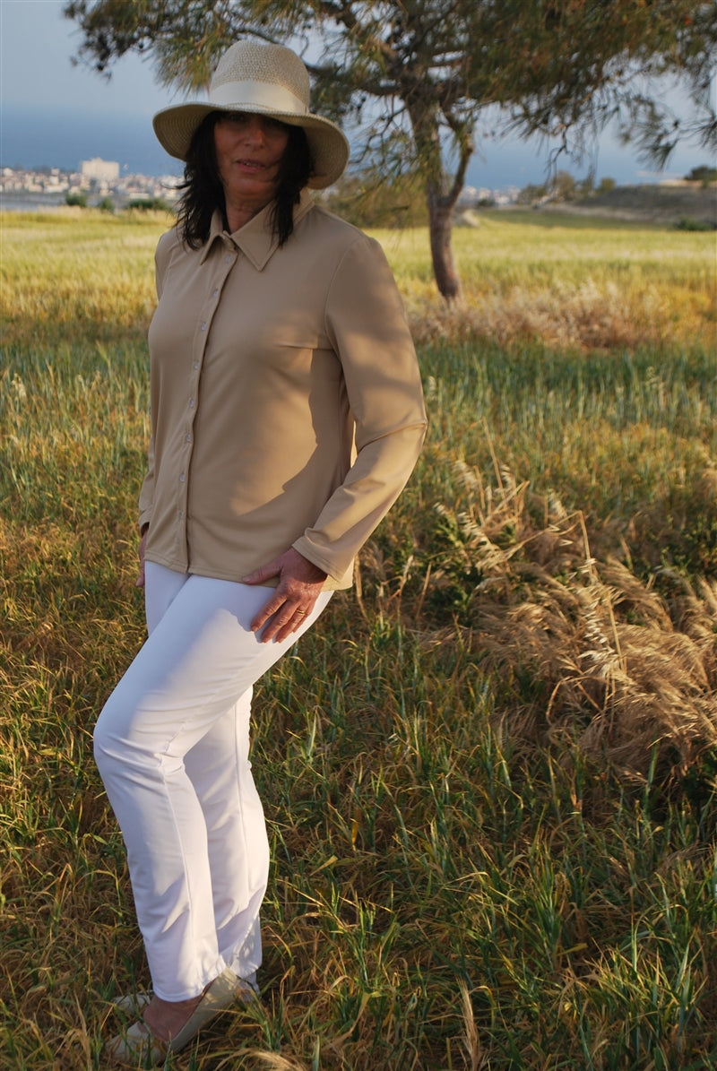 Long Sleeve Shirt Clear Buttons - UPF 50+-4