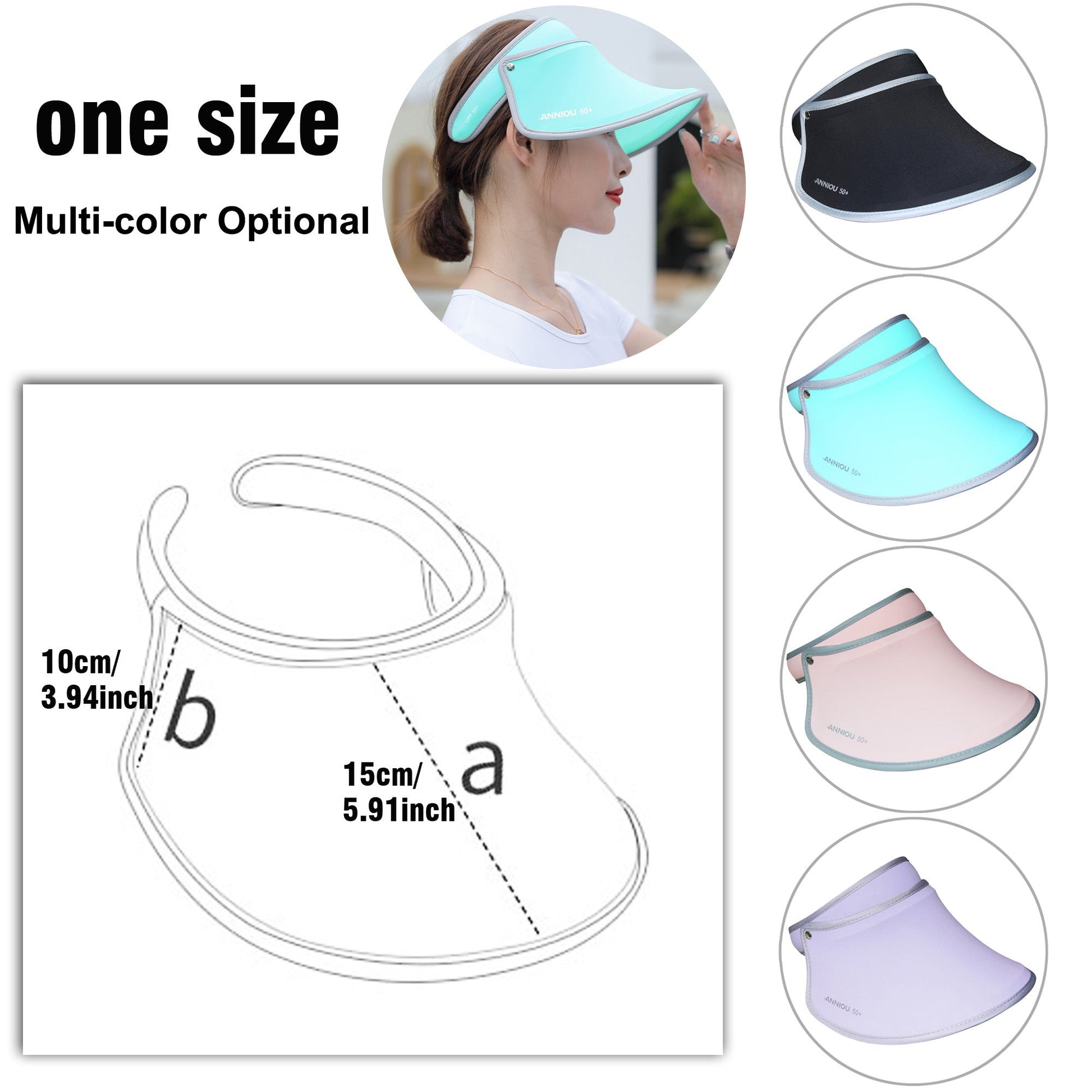 Long Visor Sun Protection Hat-14