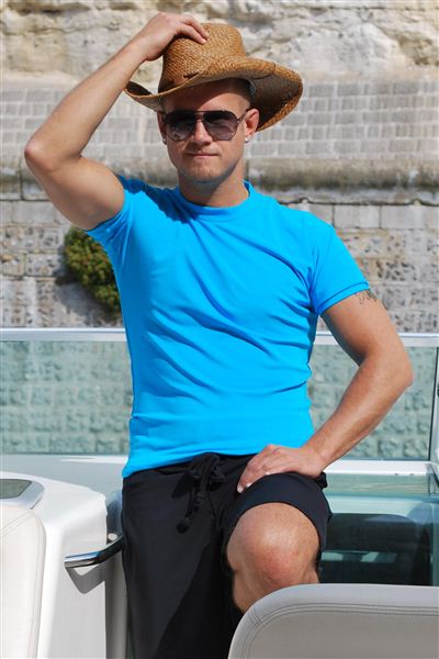 Mens Fitted T-Shirt - UPF 50+-zoom-