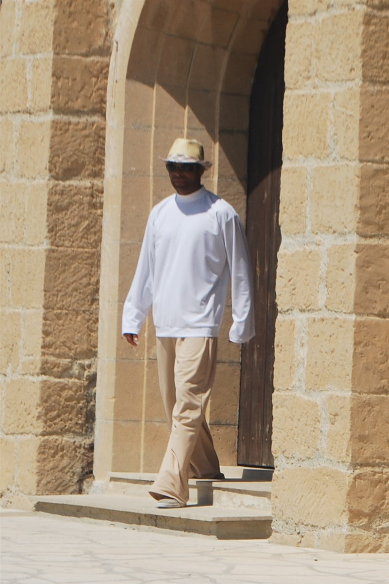Ready to Dispatch - Mens Drawstring Trousers WITH NO POCKETS Available in Ardesia Regular Length Size Medium - UPF 50+-3