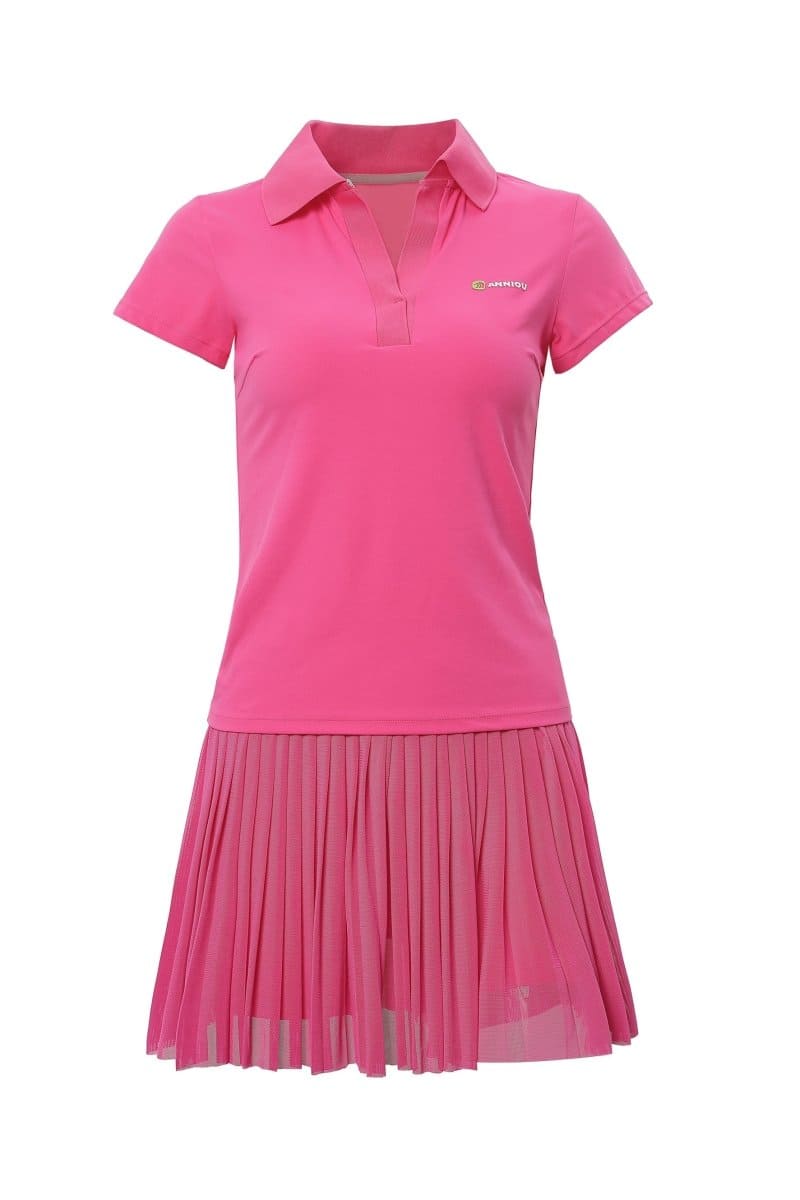 Pink 2 Piece Tennis Skirt Set-zoom-