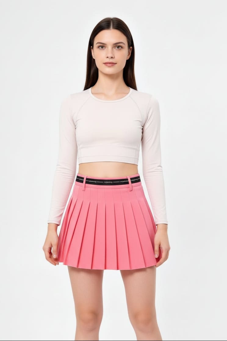Pink Golf Skort UPF 50+-zoom-