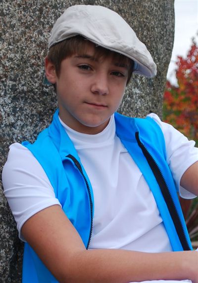 Teenage Unisex Short Sleeve Turtle Neck Top - UPF 50+, Age 11-16-zoom-1