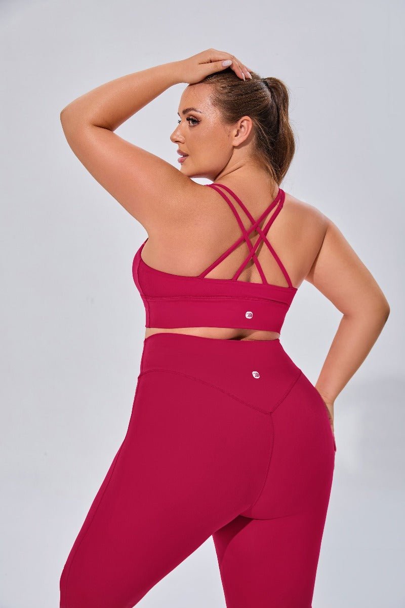 Plus Size High Waist Yoga Leggings-zoom-