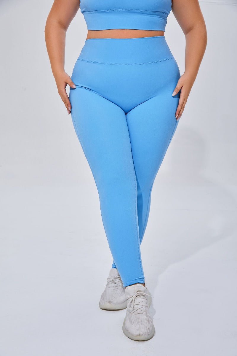 Plus Size High Waist Yoga Leggings-zoom-9