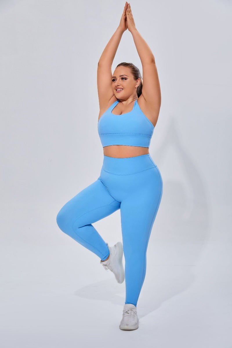 Plus Size High Waist Yoga Leggings-zoom-7