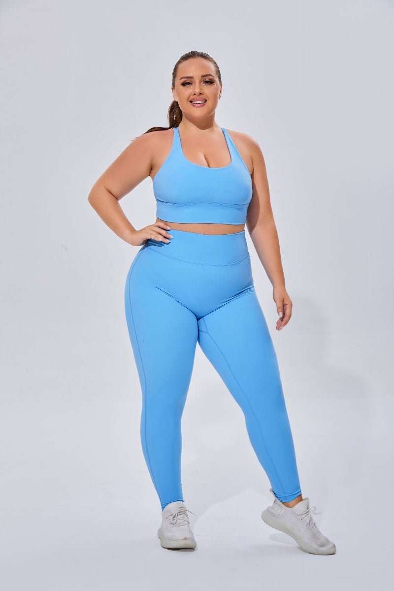 Plus Size High Waist Yoga Leggings-zoom-