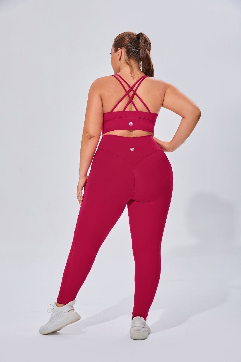 Plus Size High Waist Yoga Leggings-3