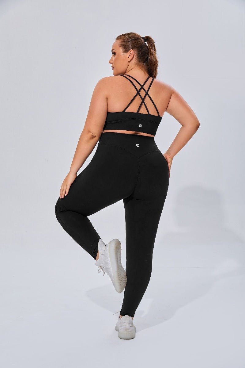 Plus Size High Waist Yoga Leggings-zoom-11