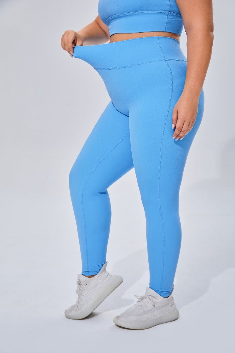 Plus Size High Waist Yoga Leggings-zoom-