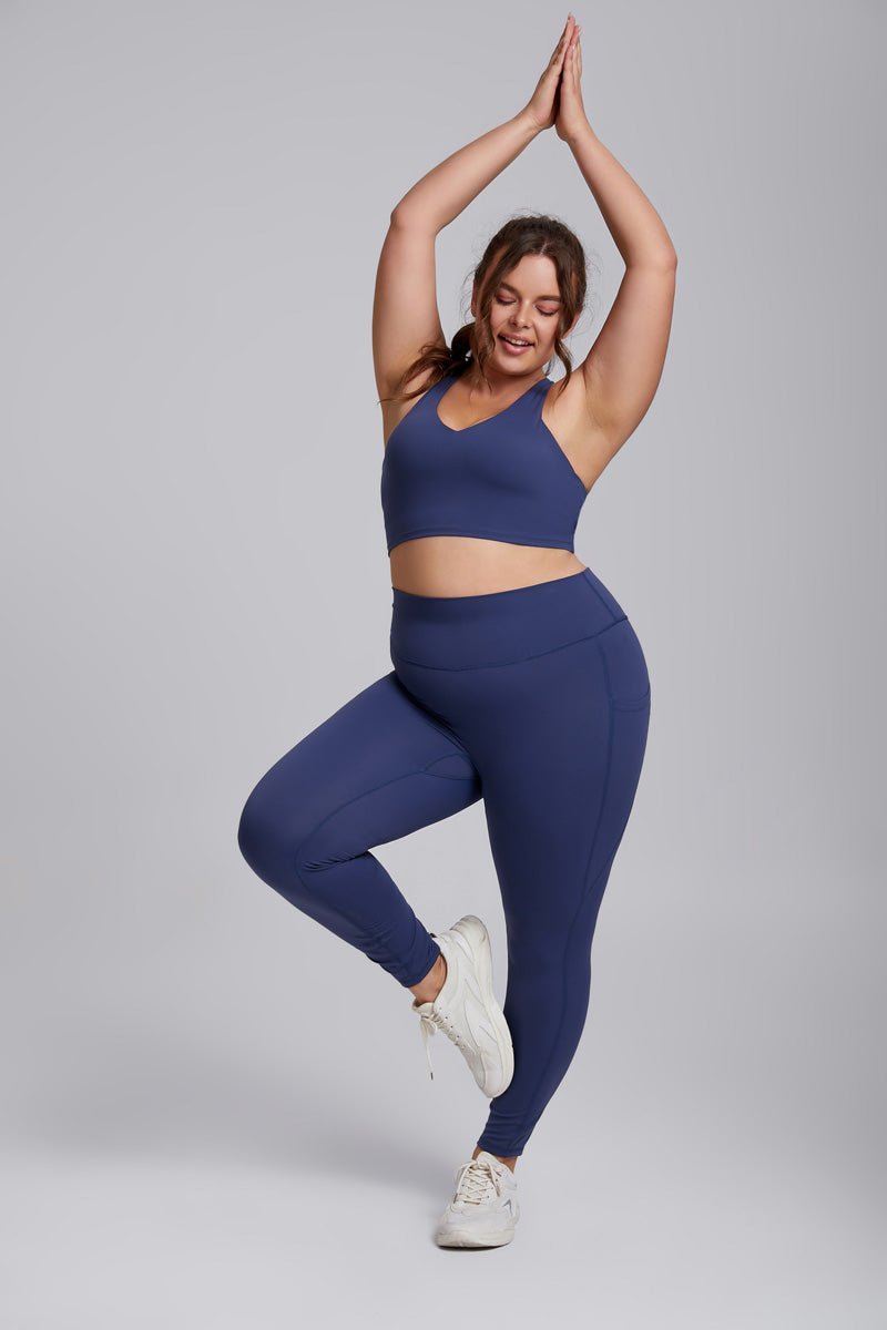 Plus Size Side Pocket Yoga Leggings-zoom-3
