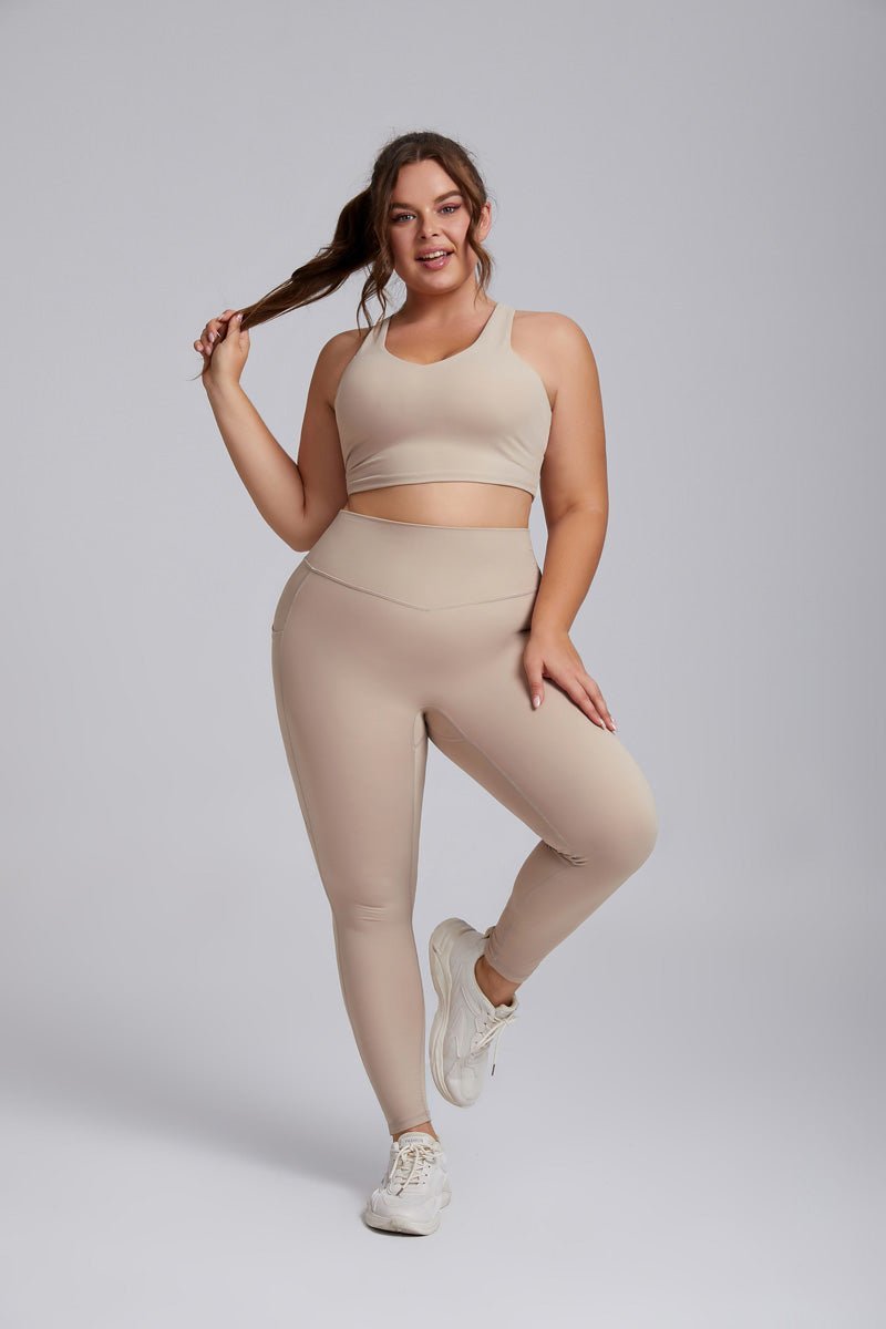 Plus Size Side Pocket Yoga Leggings-zoom-12