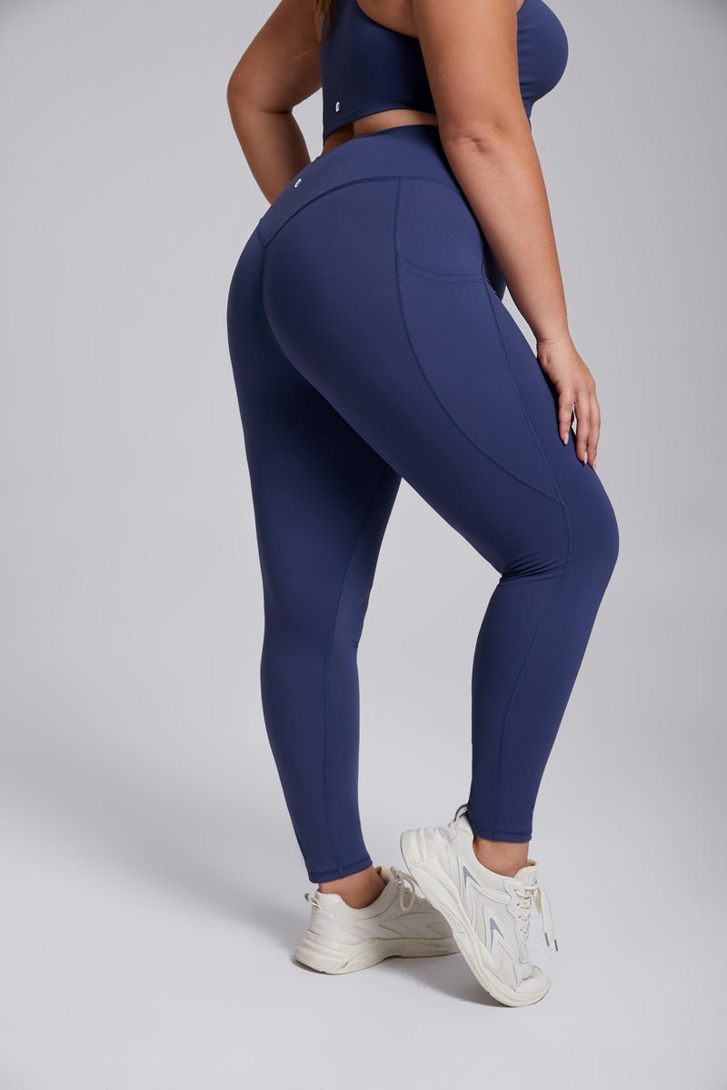Plus Size Side Pocket Yoga Leggings-zoom-2