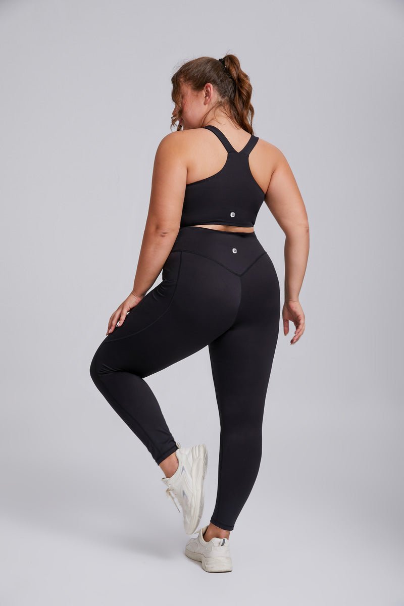 Plus Size Side Pocket Yoga Leggings-zoom-15