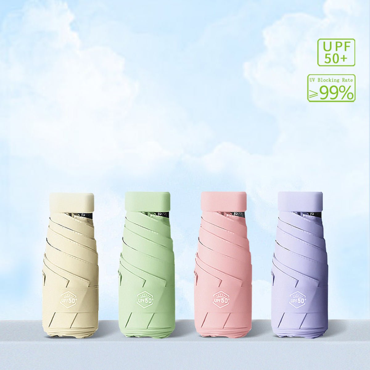 Compact Sun Protective Umbrella UPF 50+-zoom-9