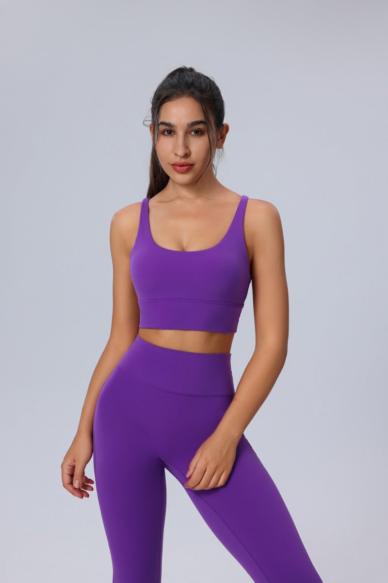 Crisscross Back Sports Bra-zoom-9