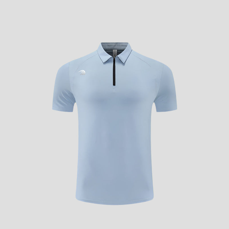 Quarter Zip UPF 50+ Polo Shirt-zoom-