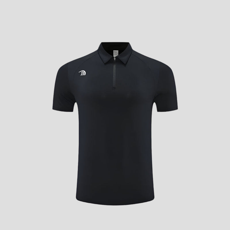 Quarter Zip UPF 50+ Polo Shirt-zoom-