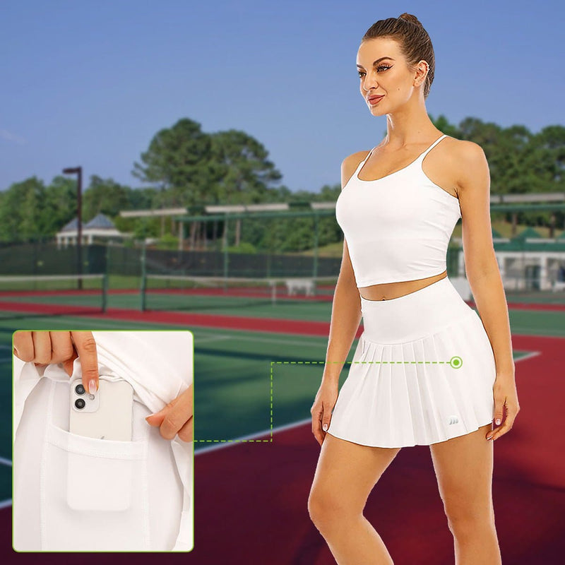 Quick Drying Pleated Tennis Skirt UPF 50-zoom-