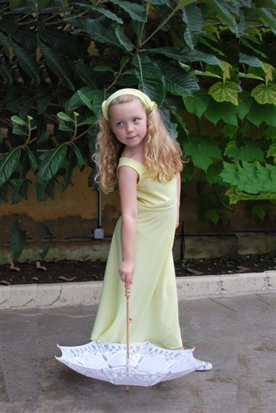 Long Plain Summer Dress - UPF 50+, Age 0-10-zoom-2