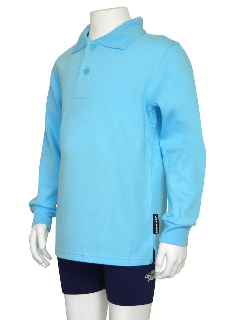 Stingray Long Sleeved Junior Polo Shirt ST801L - UPF 50+-zoom-
