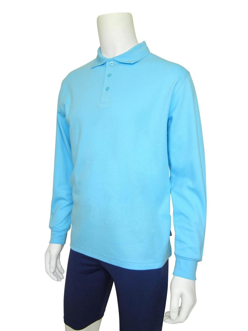 Stingray Mens Long Sleeved Polo Shirt ST805L - UPF 50+-zoom-