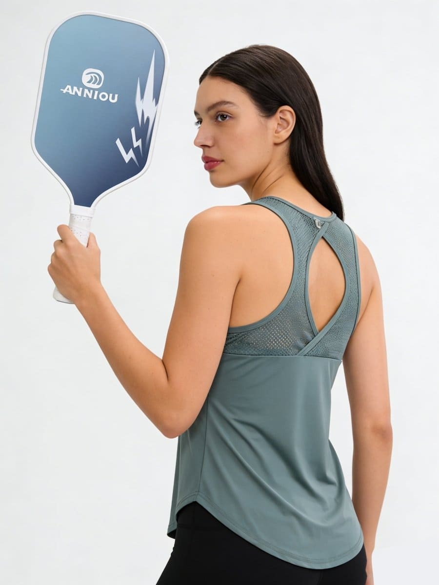 Sleeveless Athletic Yoga Top-zoom-2